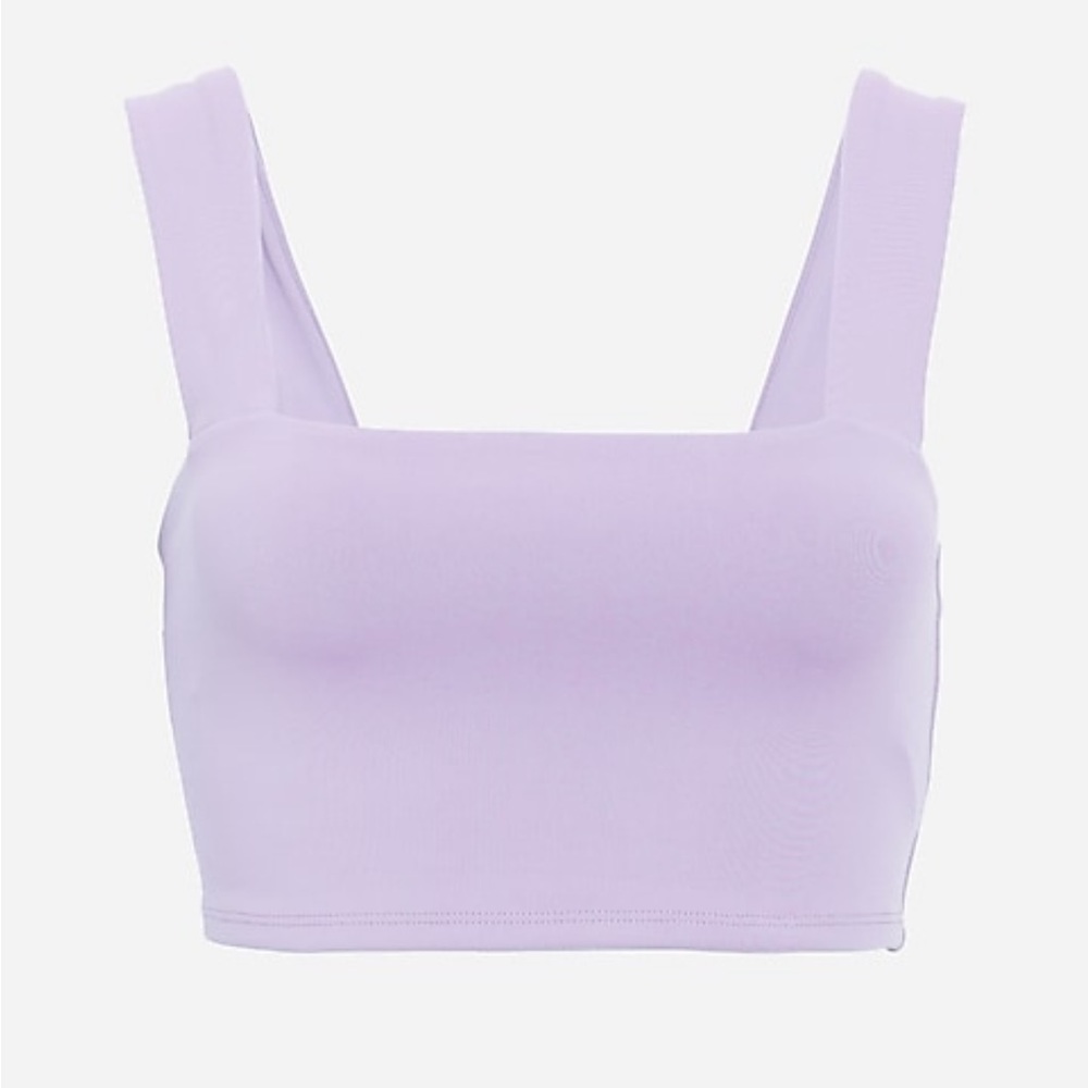 Lilac / Light Purple Body Contour Square Neck Top - EXPRESS NWT - Picture 9 of 10